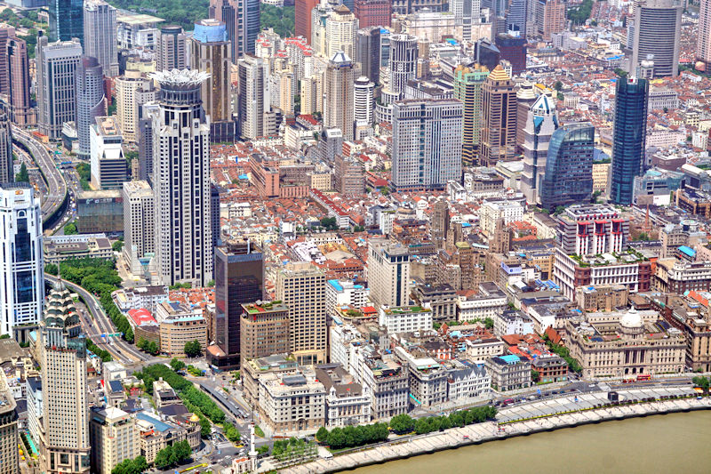 View from Shanghai Towerof the Bund