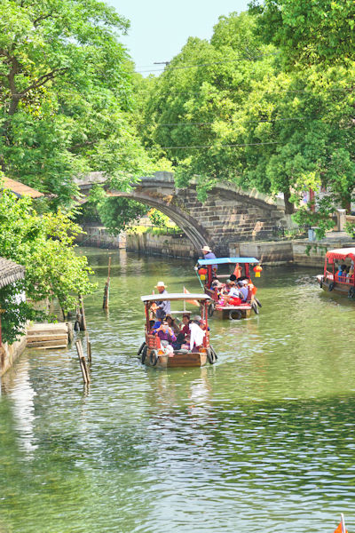 Jinze Water Town, 60 km west of Shanghai