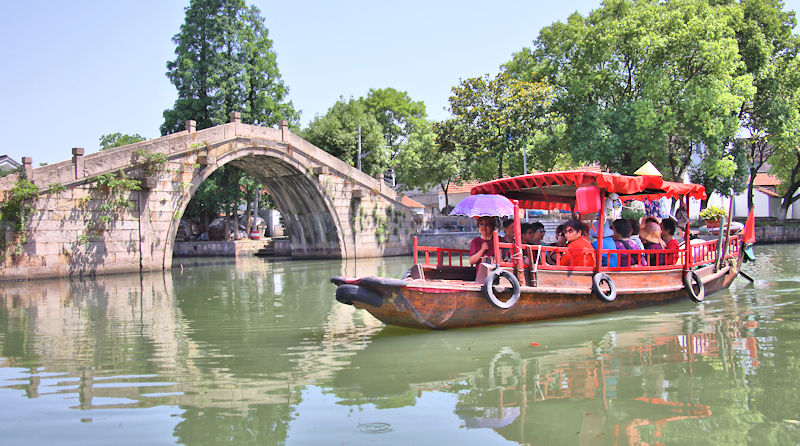 Jinze Water Town, 60 km west of Shanghai