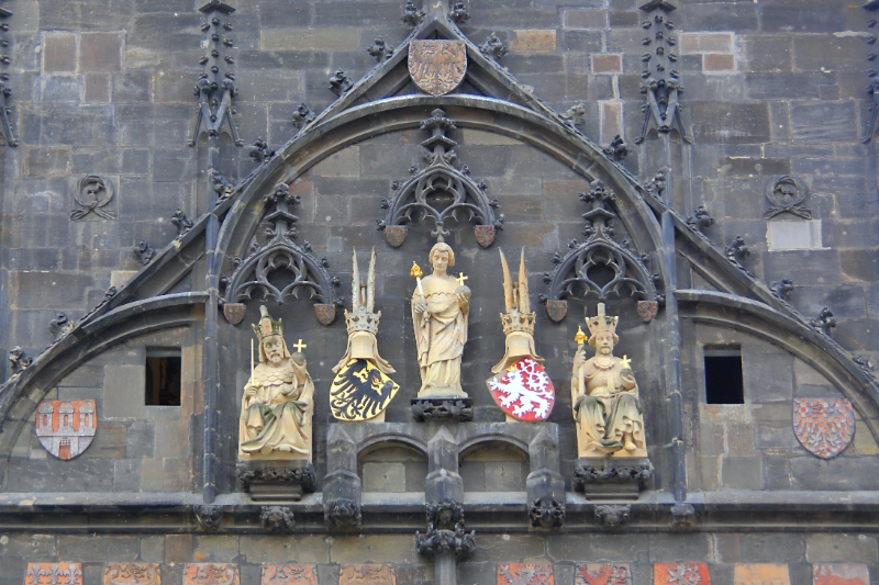 Czech Republic - Prague - Detail on main bridge Tower