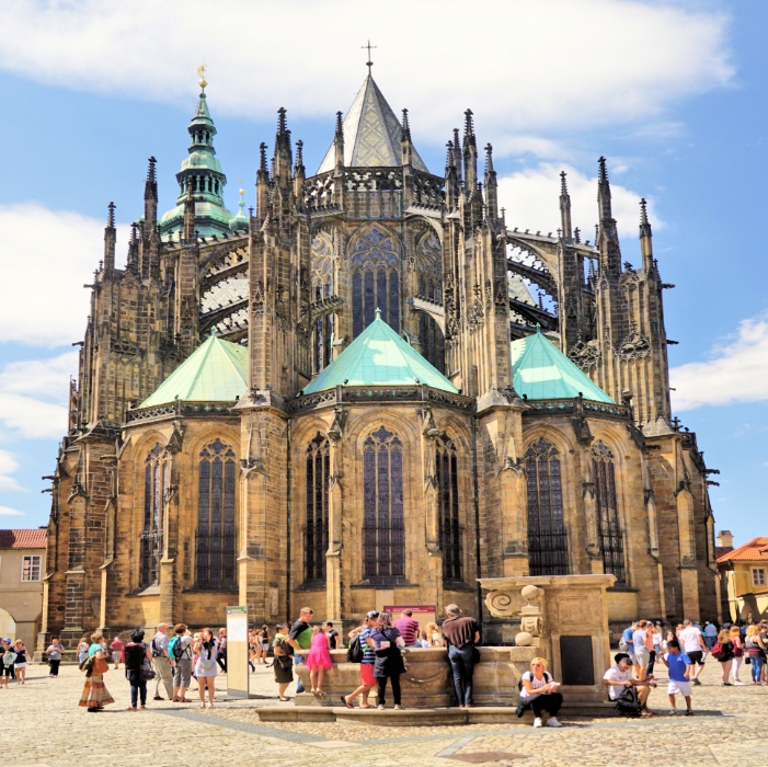 Czech Republic - 14th century St Vitus Cathedral in Prague Castle