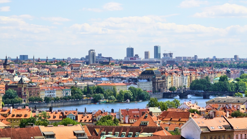 Czech Republic - View of Prague from the Castle