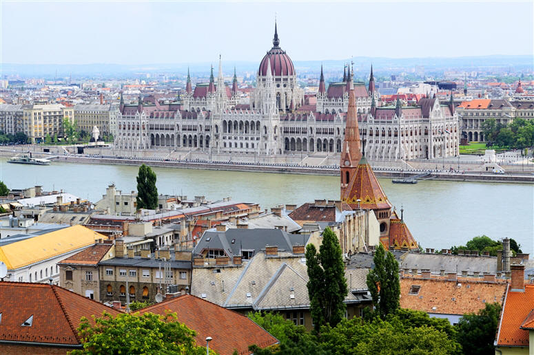 Views of Budapest from Buda Hill and from Church Rooftops