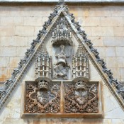 Outside the Alcobaça Monastery