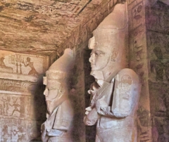 Inside the Temple of Ramesses II at Abu Simbel