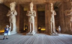 Inside the Temple of Ramesses II at Abu Simbel