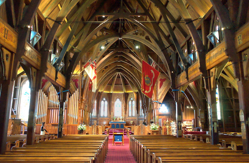 Inside Old St Paul's Church