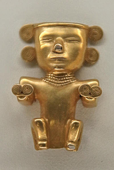 Pre-Columbian gold piece, Gold Museum, San Jose, Costa Rica