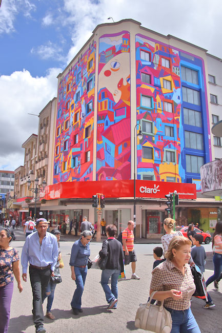 Colourful building in Shopping Mall, San Jose, Costa Rica