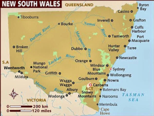 Blue Mountains Map Nsw Living Travel - Australia - New South Wales Map