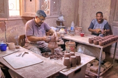 Pottery workshop in the Fustat area of Cairo