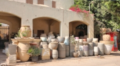 Pottery shop in the Fustat area of Cairo