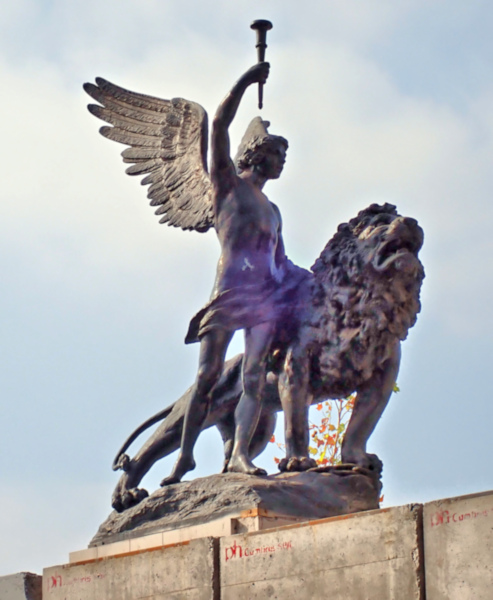 Santiago_Genius of Liberty 1910 by Italian sculptor Roberto Negri
