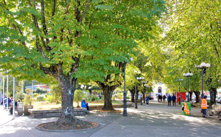 Castro main square, Chile